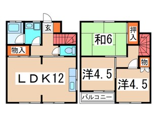 テラスハウス１の物件間取画像